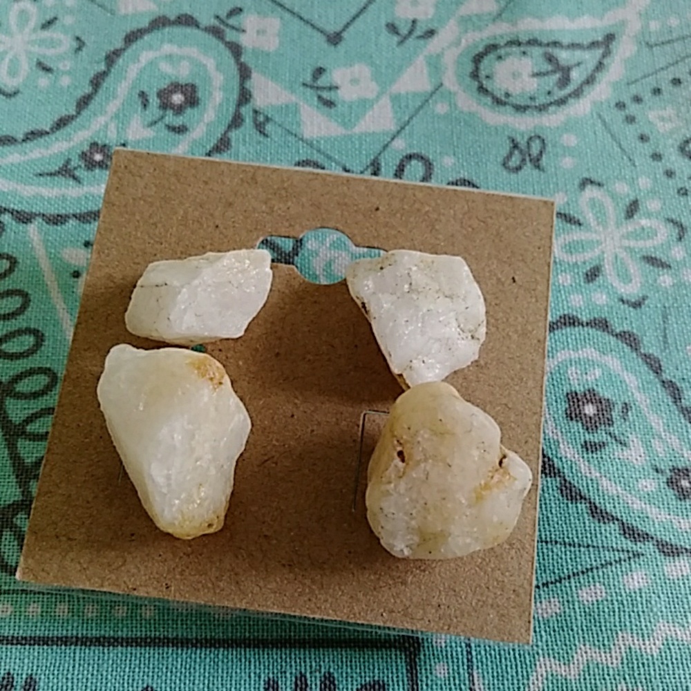 Handmade stone earrings